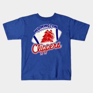 Defunct Wilmington Clippers Football Team Kids T-Shirt